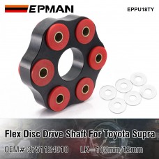EPMAN LK=105mm/12mm Polyurethane Aluminum Transmission Mount Flex Disc Drive Shaft For Toyota Supra Lexus SC300 GS300 2JZ 92-051UZ Joint 3751124010 EPPU18TY